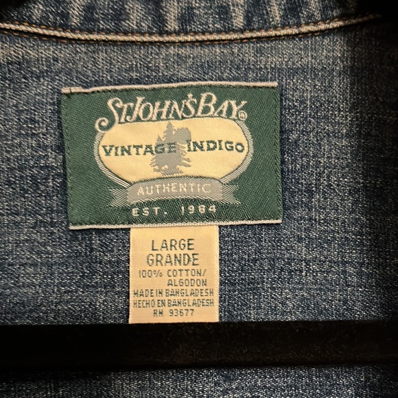 Wednesday vintage, indigo, size large - Picture 2 of 3